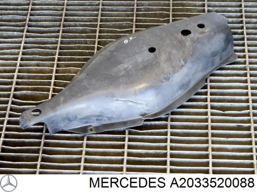A2033520088 Mercedes Ochrona dolnego wahacza tylnego
