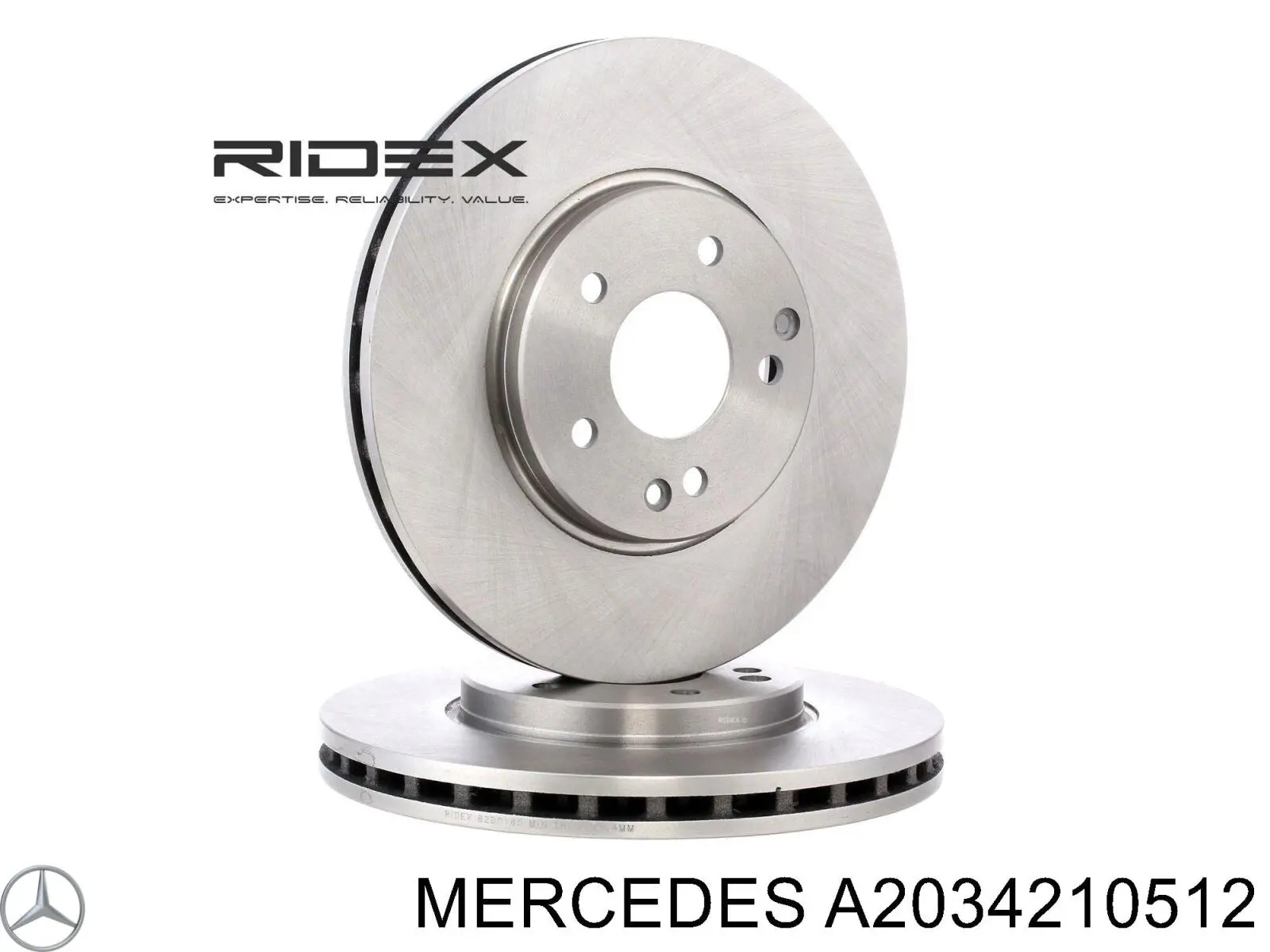 Tarcza hamulcowa przednia Mercedes A2034210512 cena, od 59,39 USD