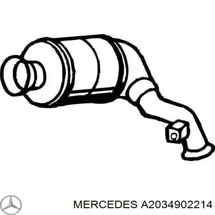 Konwerter-katalizator Mercedes A2034902214 cena, od 228,88 USD