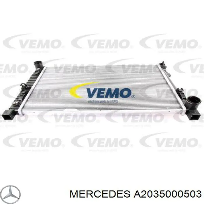 Chłodnica silnika Mercedes A2035000503