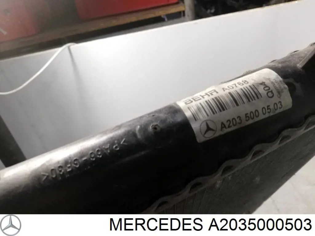 Do koszyka A2035000503 Mercedes Chłodnica silnika