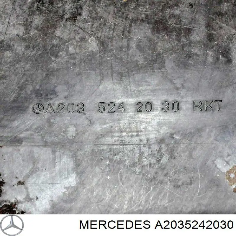 Osłona silnika, miski (przedziału silnika) Mercedes A2035242030 cena, od 43,55 USD