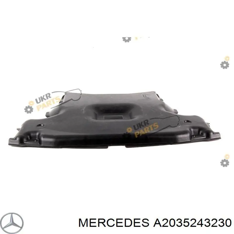 Osłona silnika, miski (przedziału silnika) Mercedes A2035243230 cena, od 43,55 USD