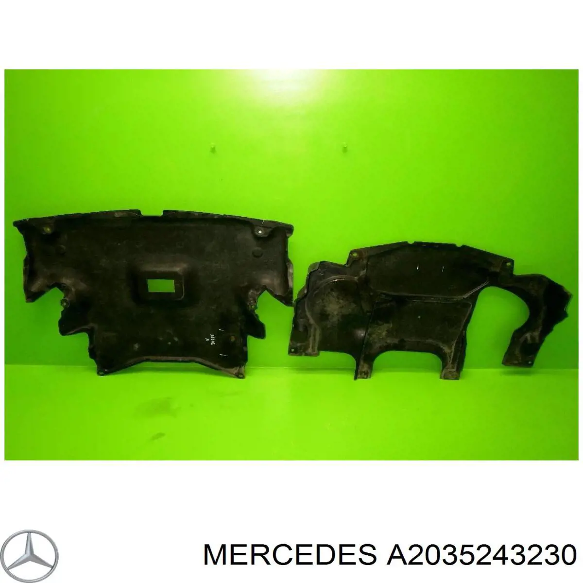 Do koszyka A2035243230 Mercedes Osłona silnika, miski (przedziału silnika)
