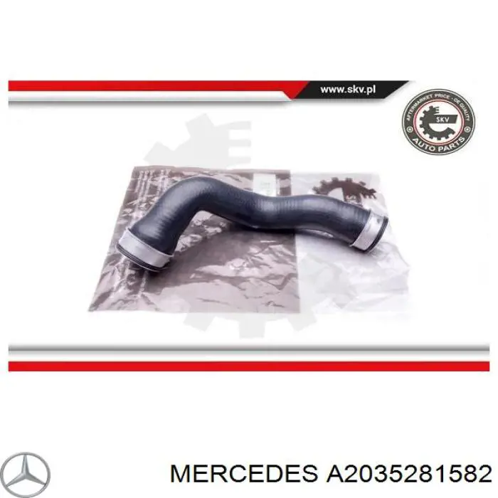 A2035281582 Mercedes Przewód (króciec) intercoolera
