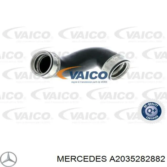 Do koszyka A2035282882 Mercedes Przewód (króciec) intercoolera