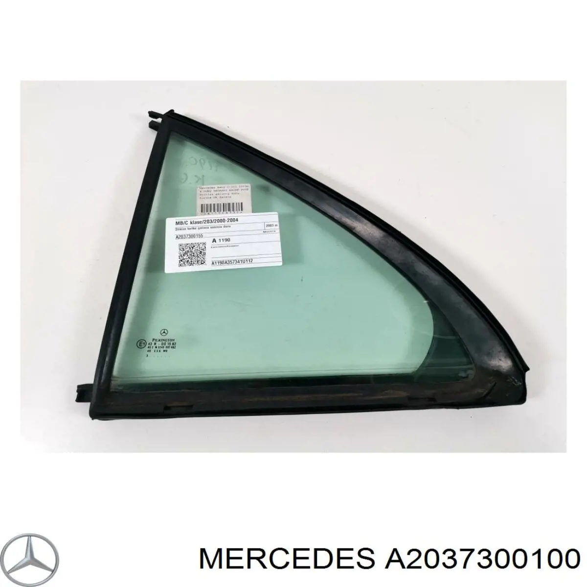 A2037300100 Mercedes Lufcik drzwi tylnych lewych