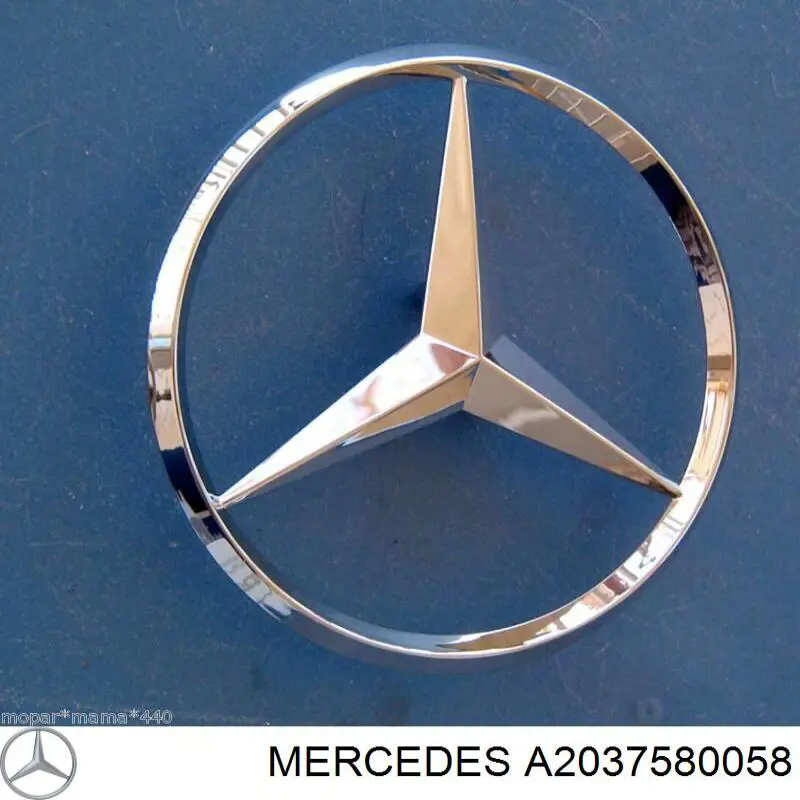 Emblemat na klapę bagaznika (znaczek firmowy) Mercedes 2037580058 cena, od 48,75 USD