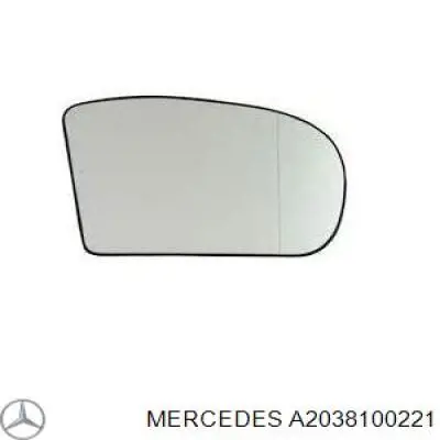 A2038100221 Mercedes Wkład lusterka wstecznego prawego