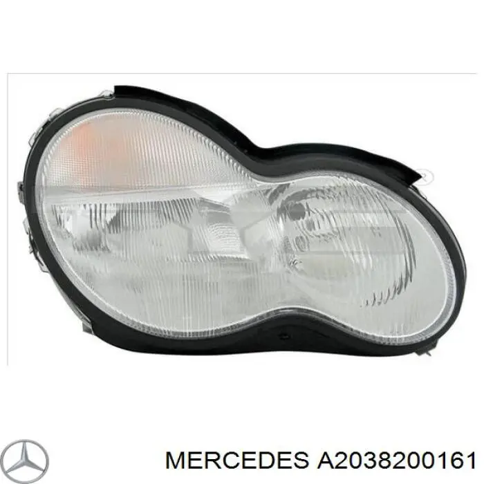 Reflektor lewy Mercedes A2038200161 cena, od 92,70 USD