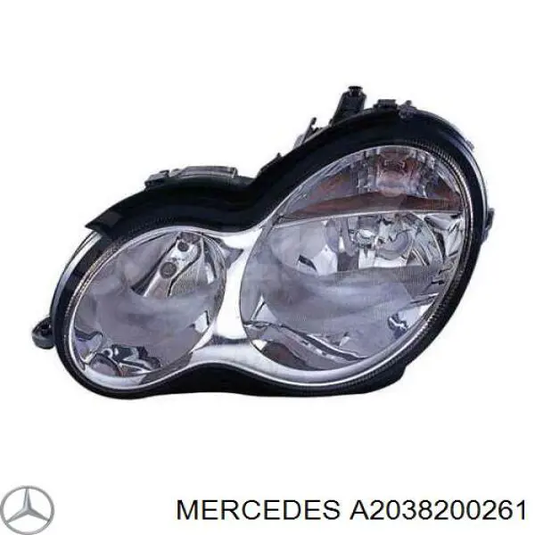 A2038200261 Mercedes reflektor prawy