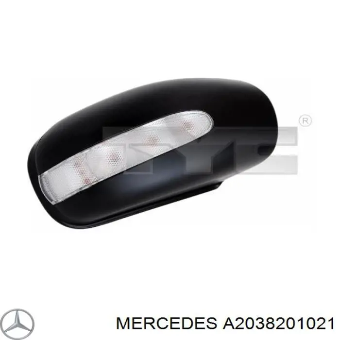 Kierunkowskaz lusterka prawy Mercedes A2038201021 cena, od 66,23 USD