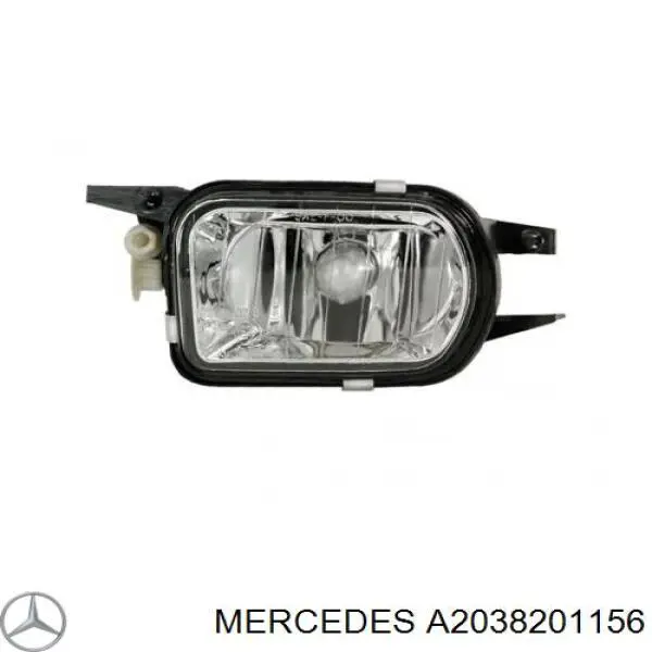 A2038201156 Mercedes Lampa przeciwmgielna lewa