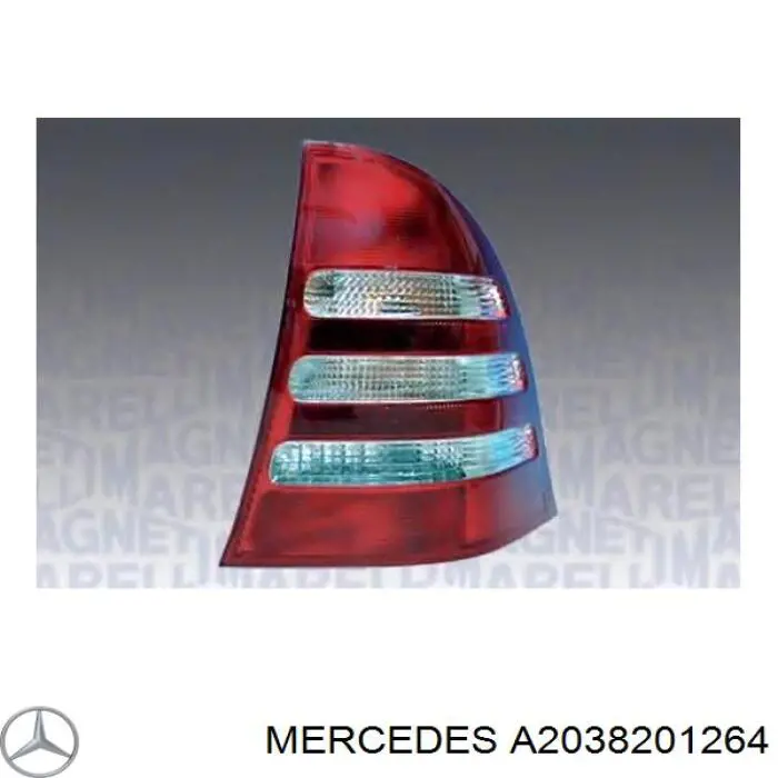 A2038201264 Mercedes Lampa zespolona tylna prawa