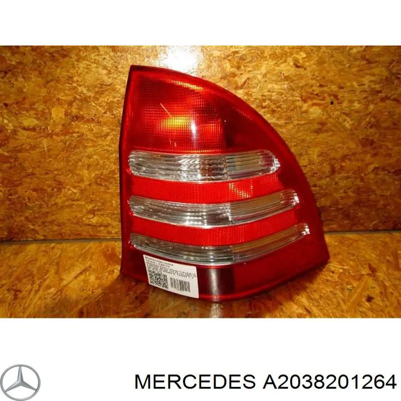 Do koszyka A2038201264 Mercedes Lampa zespolona tylna prawa