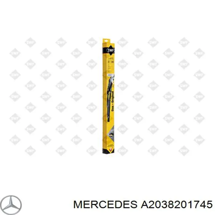 Do koszyka A2038201745 Mercedes Pióro wycieraczki szyby przedniej kierowcy
