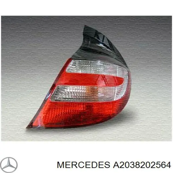 A2038202564 Mercedes Lampa zespolona tylna lewa