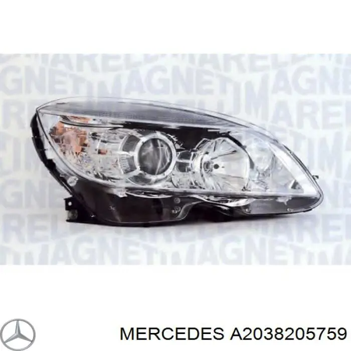 A2038205759 Mercedes Reflektor lewy