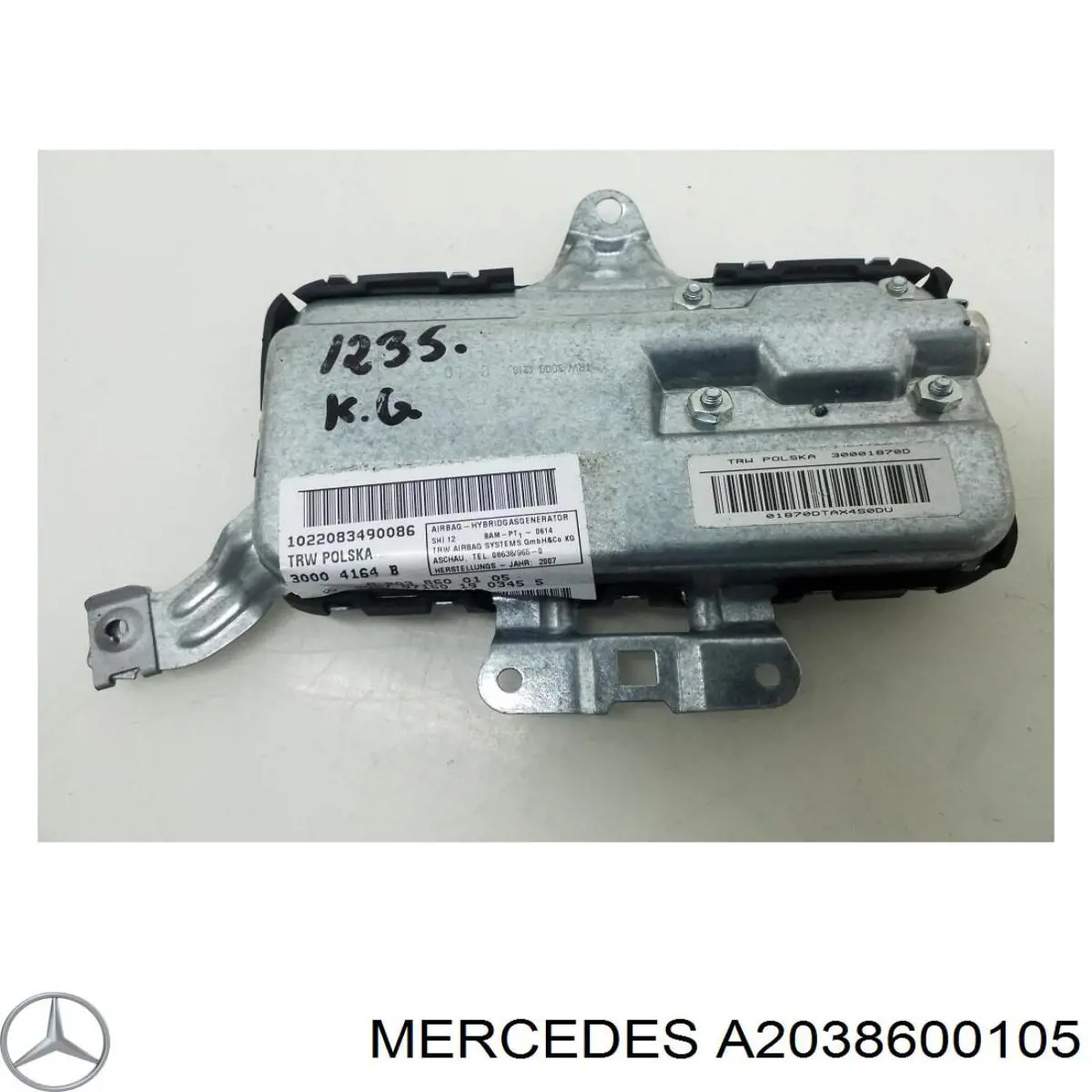 Poduszka powietrzna (Airbag) pasażera do Mercedes CLS (C219)