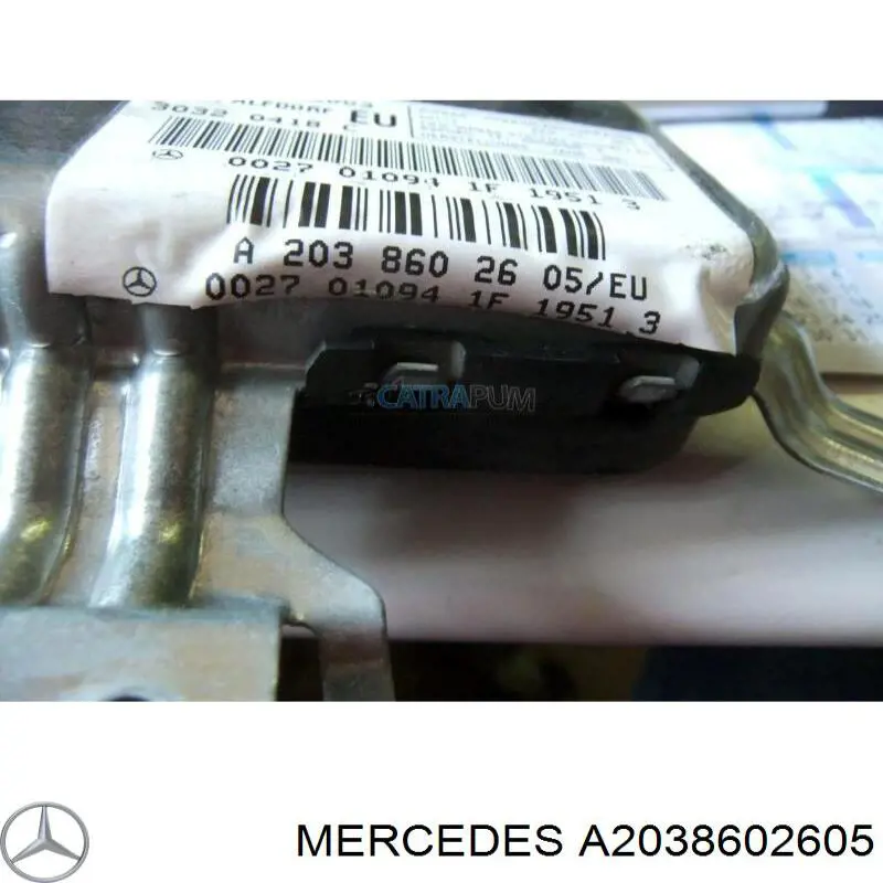 Poduszka powietrzna (AIRBAG) drzwi przednich prawych Mercedes A2038602605 cena, od 35,75 USD