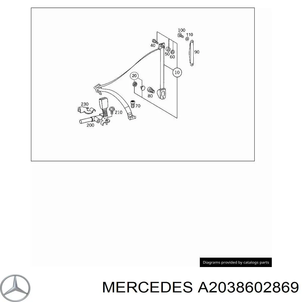 A2038602869 Mercedes 