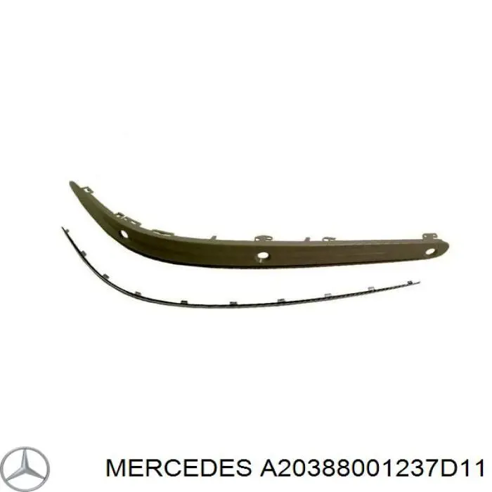 A20388001237D11 Mercedes Atrapa chłodnicy