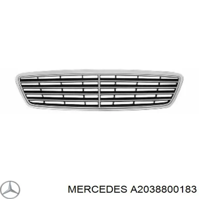 A2038800183 Mercedes atrapa chłodnicy