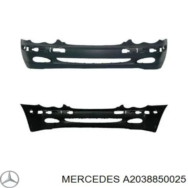 A2038850025 Mercedes Zderzak przedni