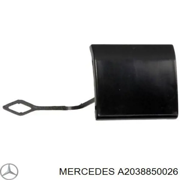 Zaślepka haku holowniczego zderzaka przednia Mercedes A2038850026 cena, od 12,45 USD