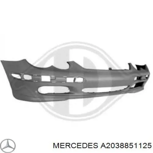 Zderzak przedni Mercedes A2038851125 cena, od 362,09 USD