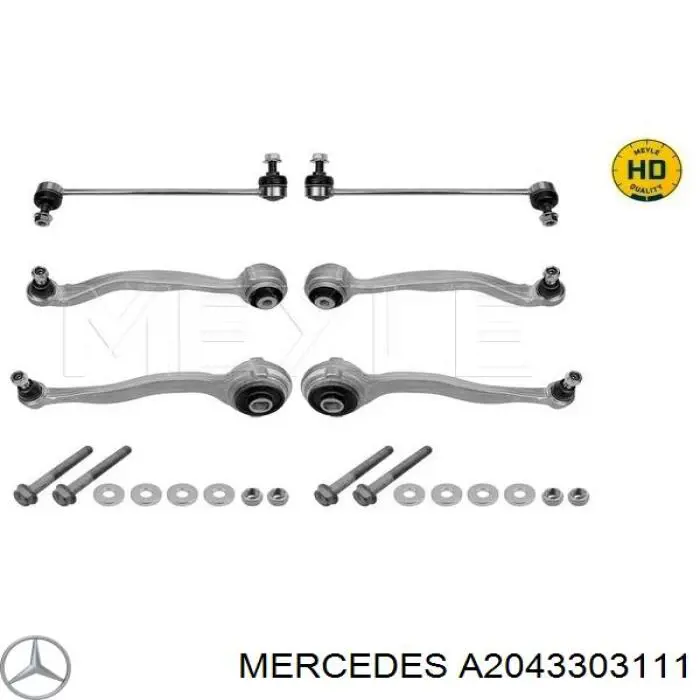 A2043303111 Mercedes Wahacz zawieszenia przedniego dolny lewy