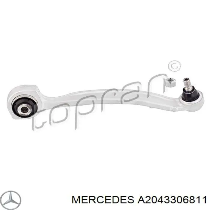 Wahacz zawieszenia przedniego dolny prawy Mercedes A2043306811 cena, od 61,27 USD