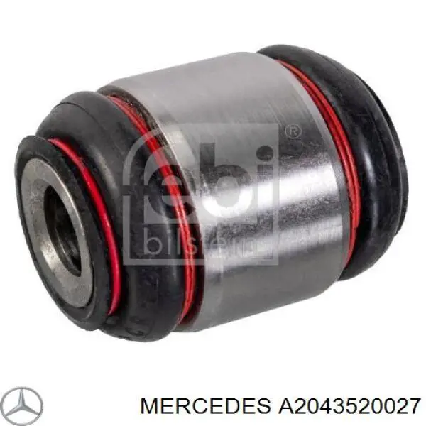 Do koszyka A2043520027 Mercedes Silentblock czopu tylnego