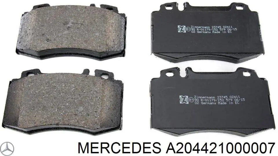 A204421000007 Mercedes tarcza hamulcowa przednia