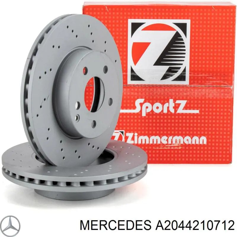 Do koszyka A2044210712 Mercedes Tarcza hamulcowa przednia