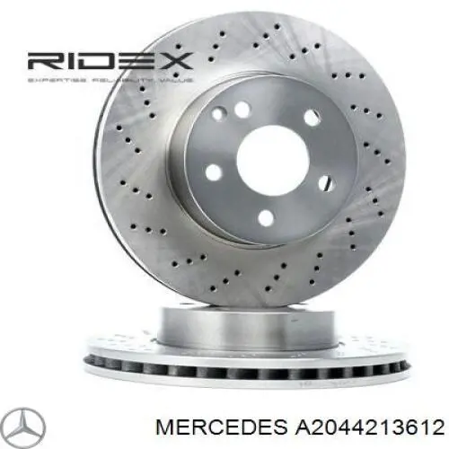 Tarcza hamulcowa przednia Mercedes A2044213612 cena, od 78,14 USD