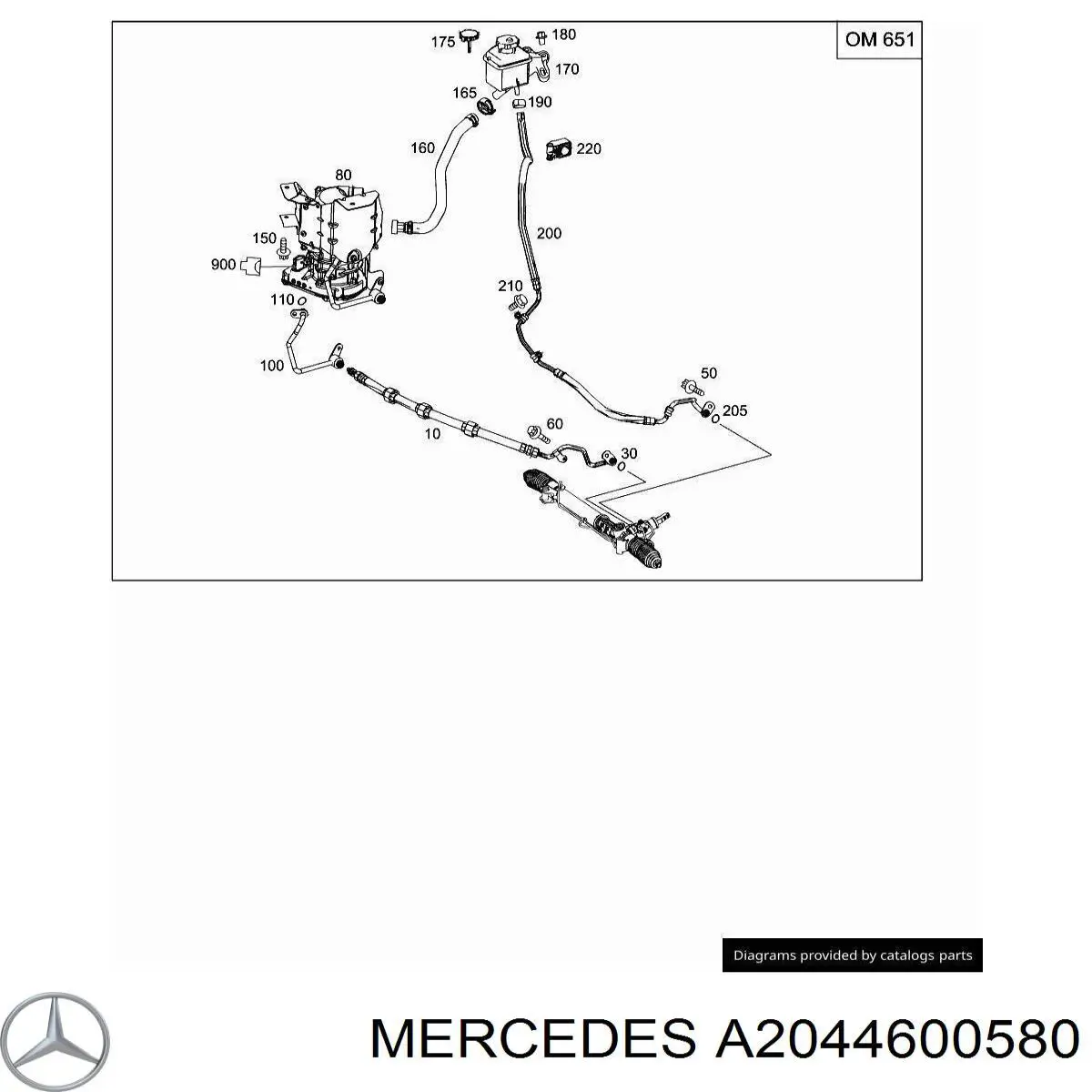 Pompa wspomagania hydraulicznego kierownicy Mercedes A2044600580 cena, od 526,08 USD
