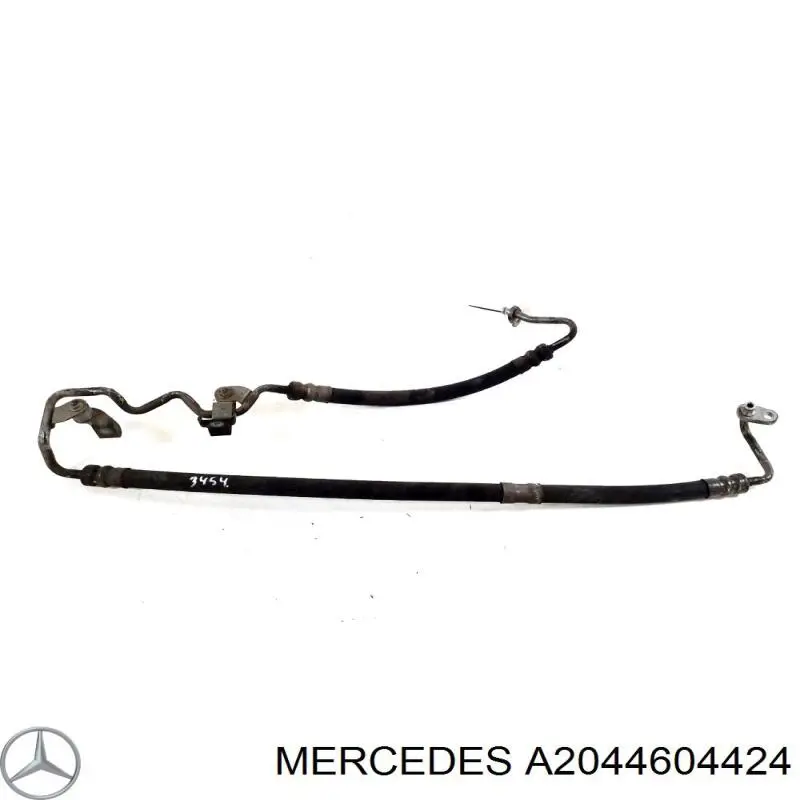 A2044604424 Mercedes Przewód hydraulicznego układu wspomagania wysokiego ciśnienia, od pompy do maglownicy (mechanizmu)