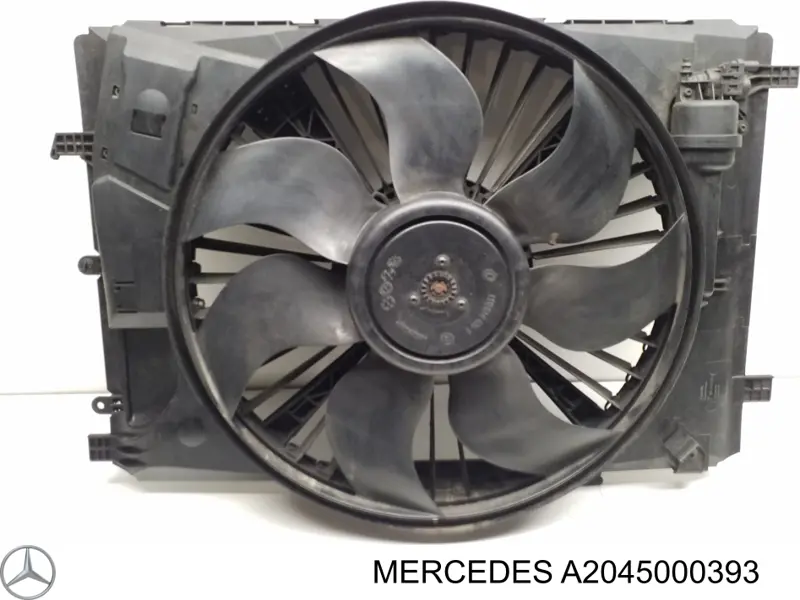 A2045000393 Mercedes Dyfuzor chłodnicy, w komplecie z silnikiem i wirnikiem