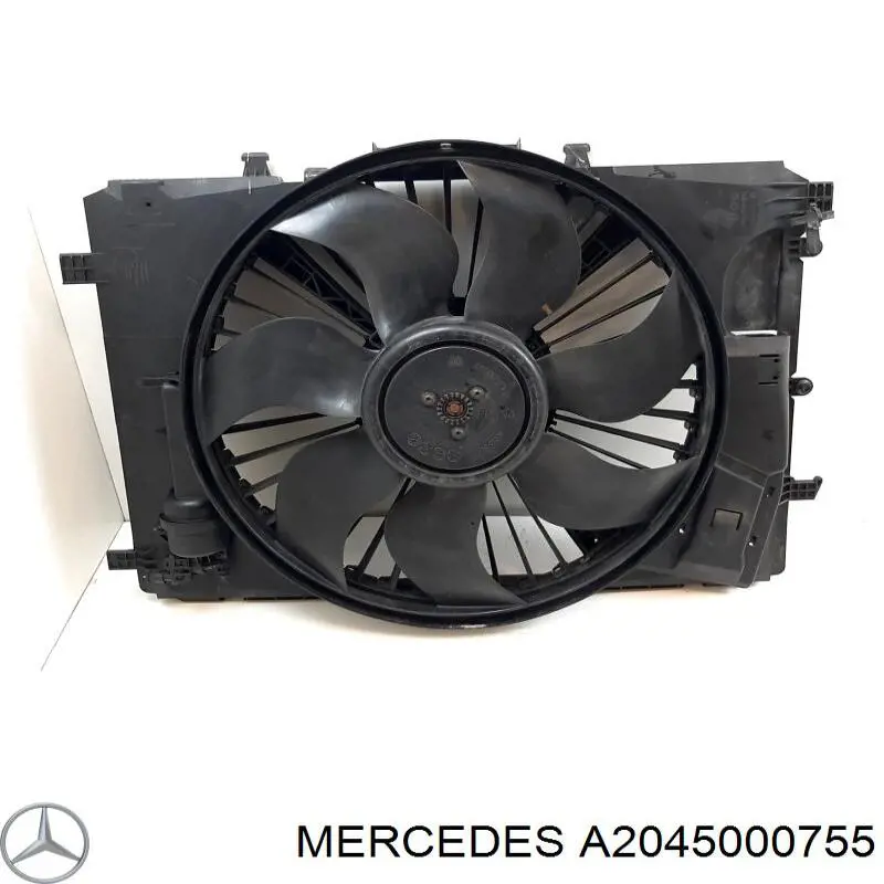 Dyfuzor chłodnicy, w komplecie z silnikiem i wirnikiem Mercedes A2045000755 cena, od 346,06 USD