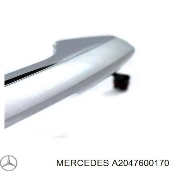 Klamka drzwi lewych zewnętrzna przednia/tylna Mercedes A2047600170 cena, od 37,46 USD