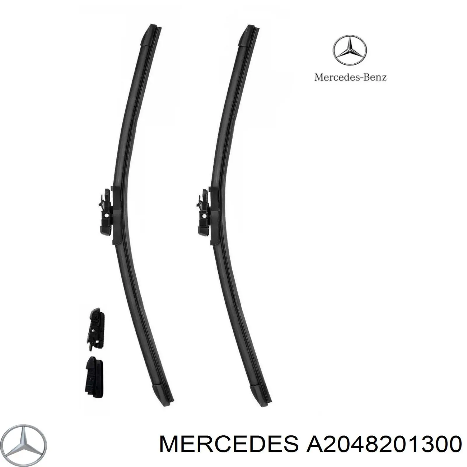 A2048201300 Mercedes Pióro wycieraczki szyby przedniej, zestaw (2 szt.)