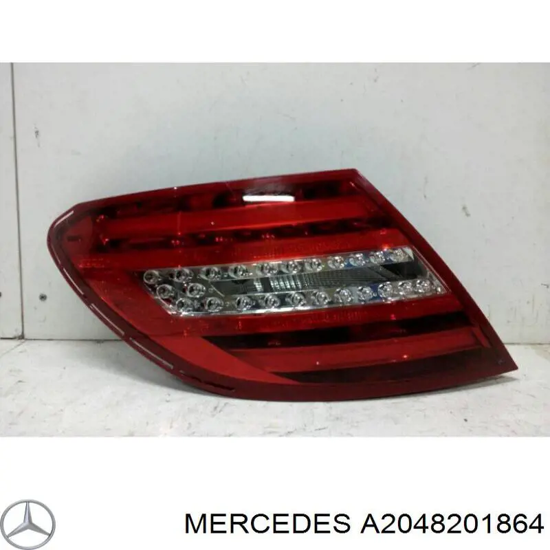 Do koszyka A2048201864 Mercedes Lampa zespolona tylna lewa