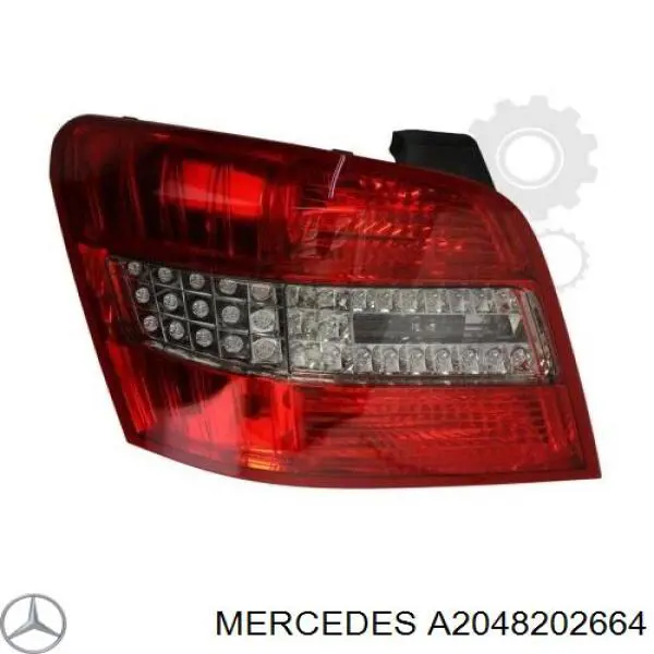 A2048202664 Mercedes Lampa zespolona tylna prawa