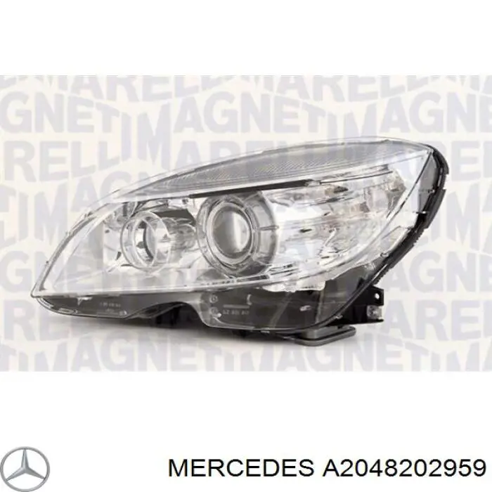 A2048202959 Mercedes Reflektor lewy