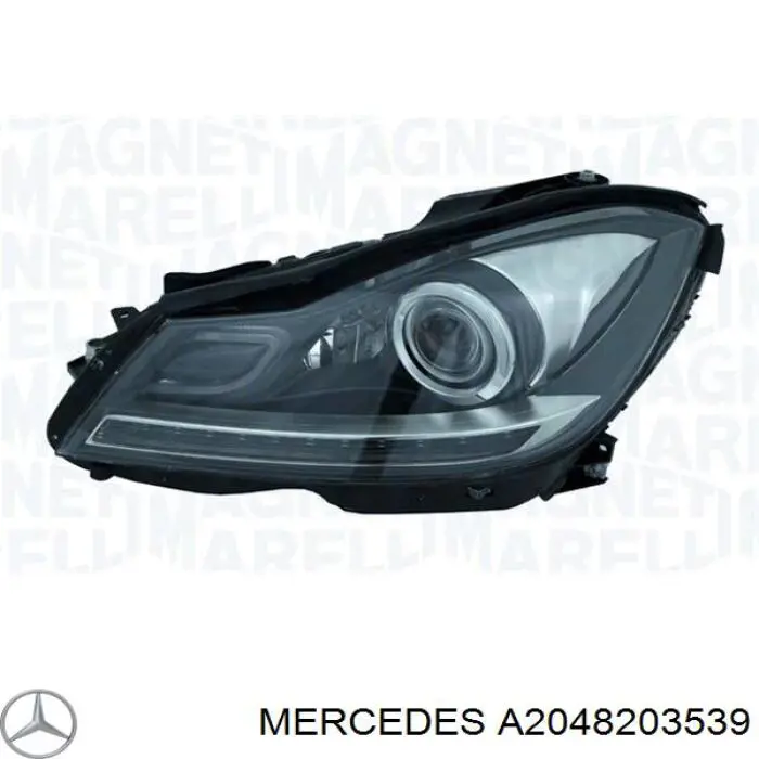 Reflektor lewy Mercedes A2048203539 cena, od 707,03 USD