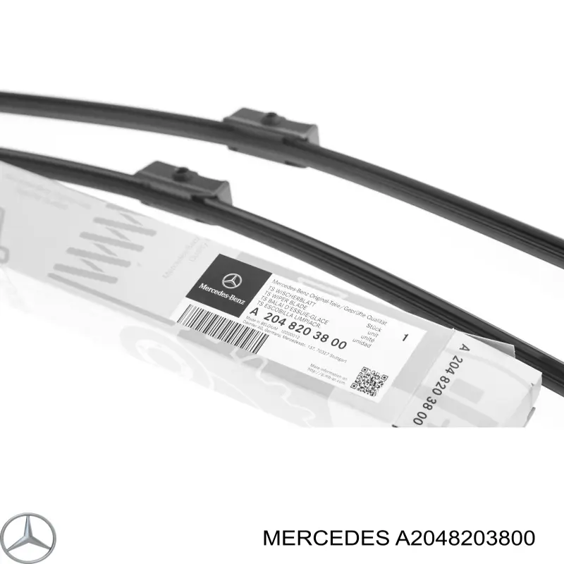 A2048203800 Mercedes Pióro wycieraczki szyby przedniej, zestaw (2 szt.)