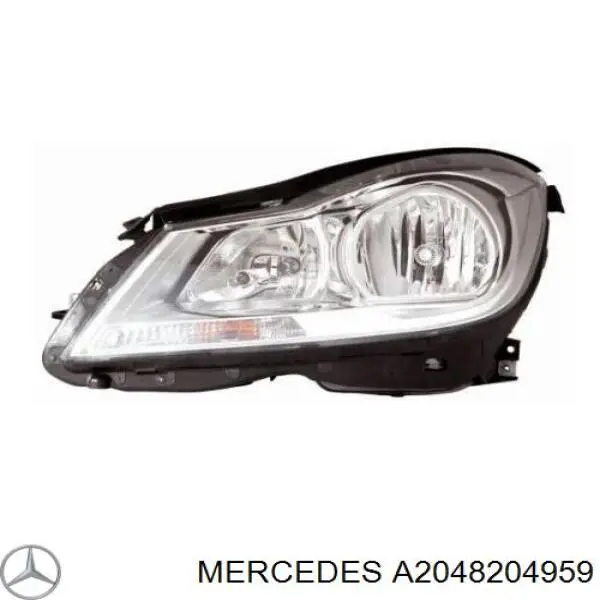 A2048204959 Mercedes Reflektor lewy