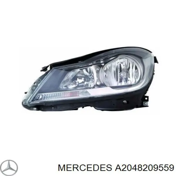 A2048209559 Mercedes Reflektor lewy