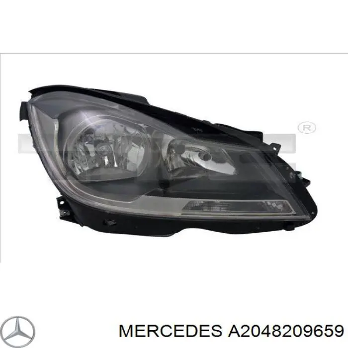 A2048209659 Mercedes Reflektor prawy